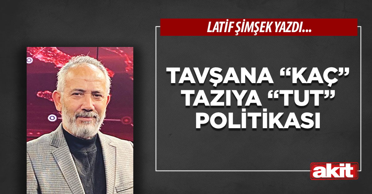 Tavşana “kaç” tazıya “tut” politikası