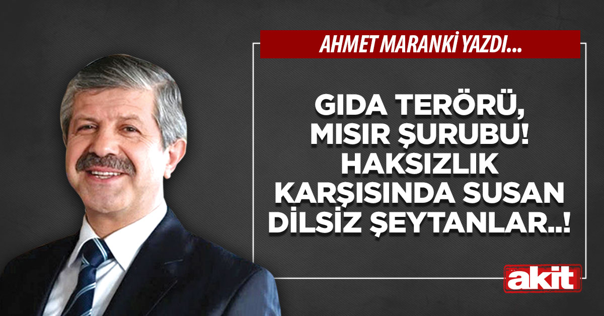 Gıda terörü, mısır şurubu! Haksızlık karşısında susan dilsiz şeytanlar..!