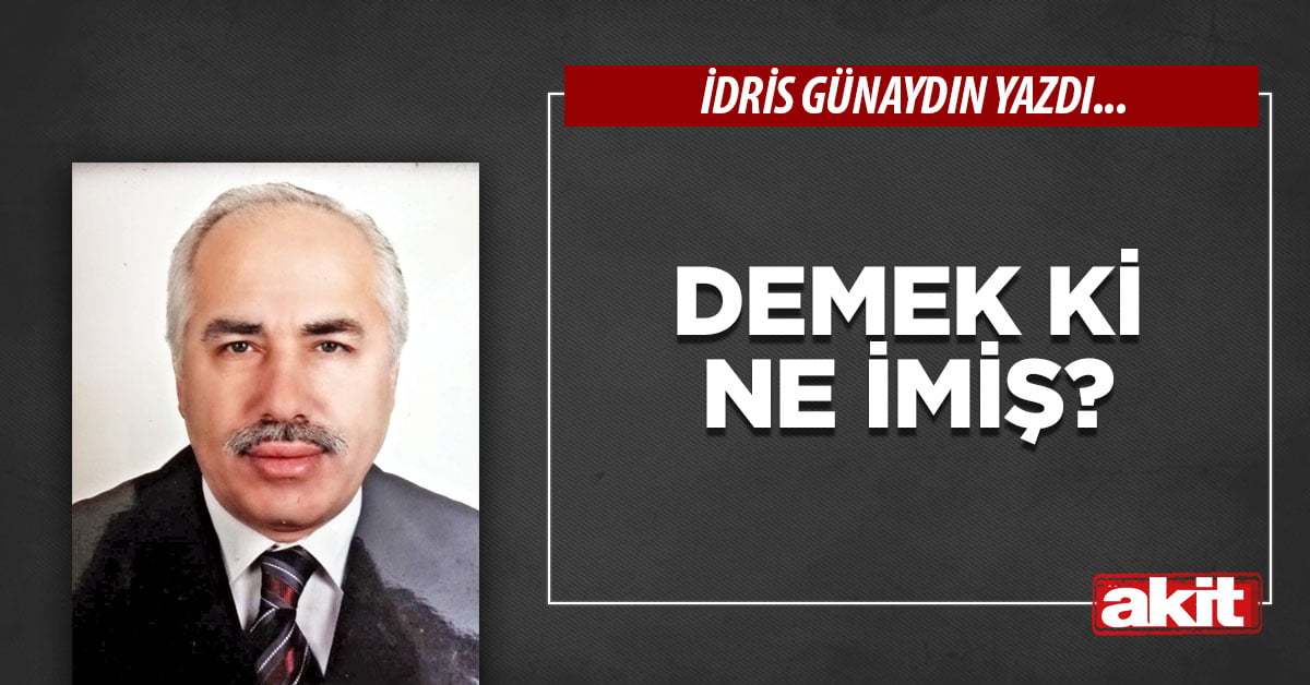Demek ki ne imiş?
