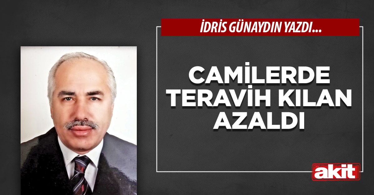 Camilerde teravih kılan azaldı