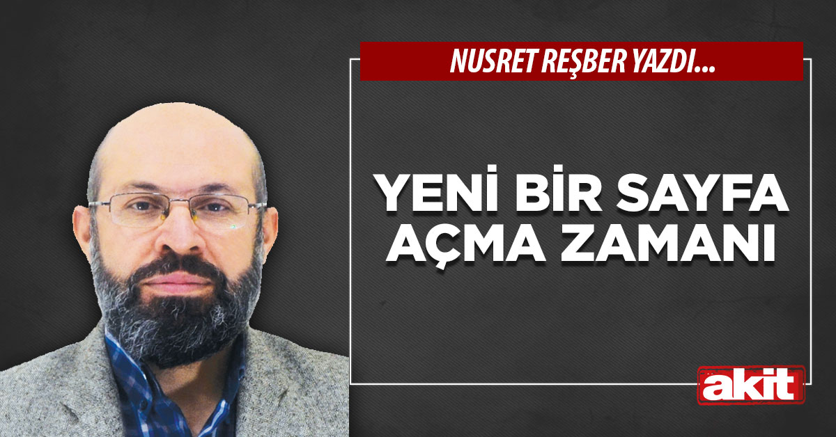 Yeni bir sayfa açma zamanı
