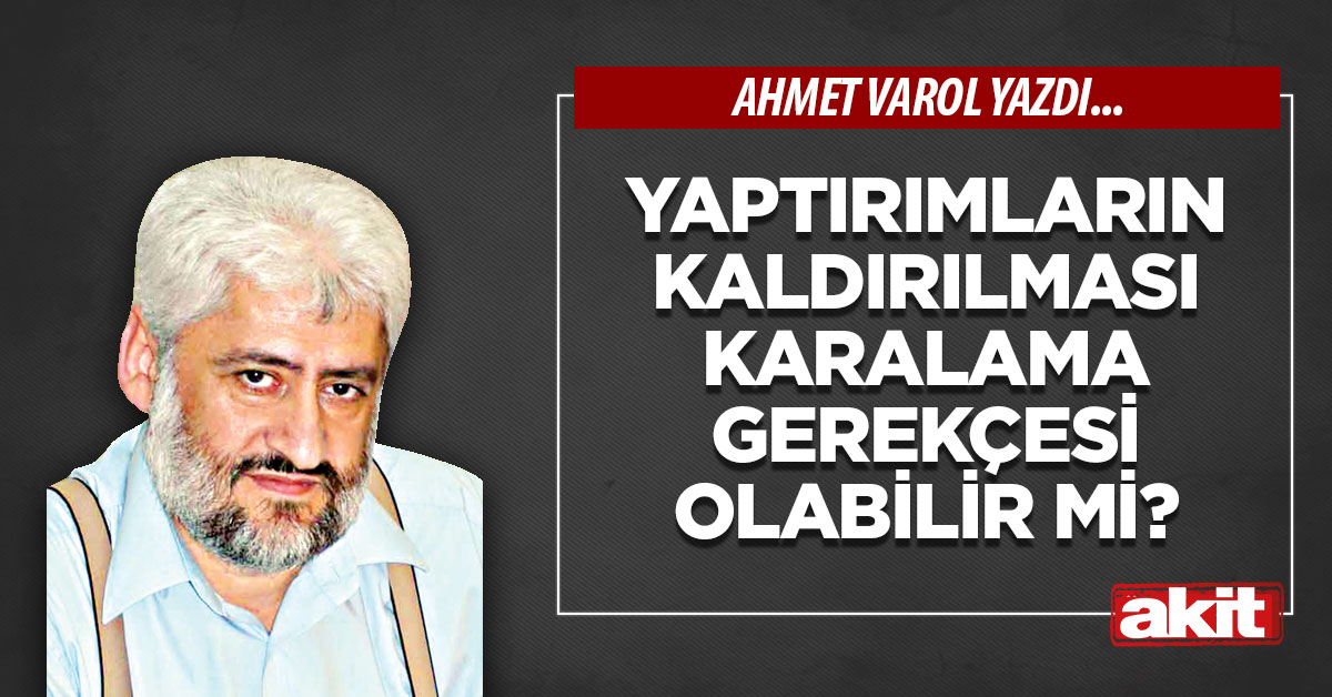 Yaptırımların kaldırılması karalama gerekçesi olabilir mi?