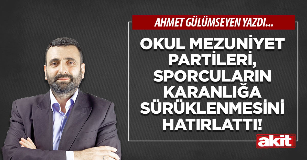 Okul mezuniyet partileri, sporcuların karanlığa sürüklenmesini hatırlattı!