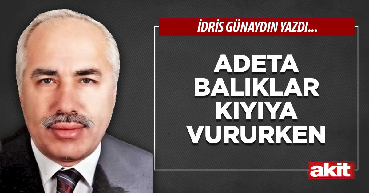 Adeta balıklar kıyıya vururken