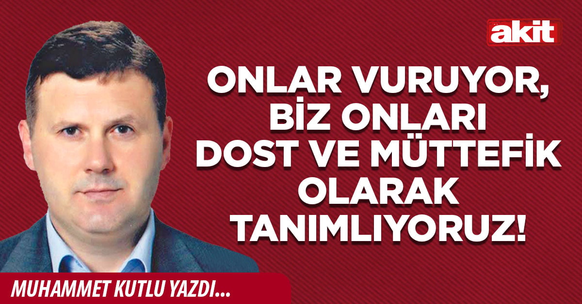 Onlar vuruyor, biz onları dost ve müttefik olarak tanımlıyoruz!