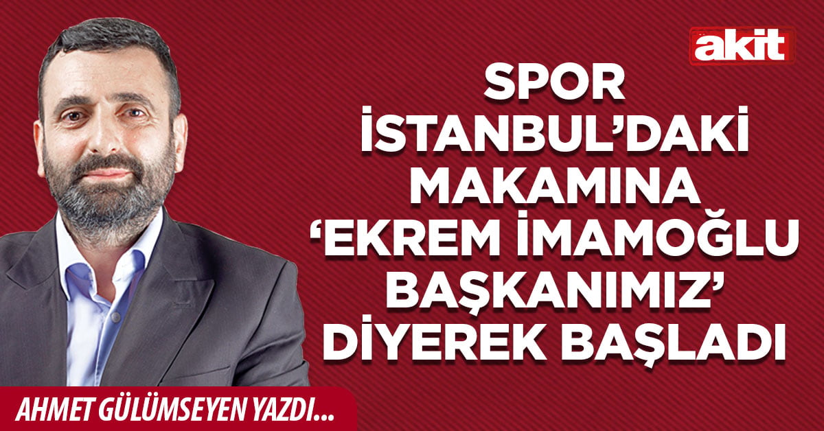 Spor İstanbul’daki makamına ‘Ekrem İmamoğlu başkanımız’ diyerek başladı