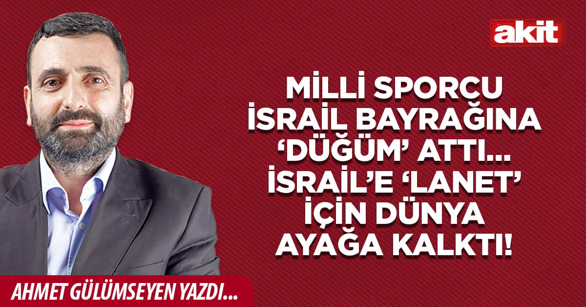 Milli sporcu İsrail bayrağına ‘düğüm’ attı… İsrail’e ‘lanet’ için Dünya ayağa kalktı!