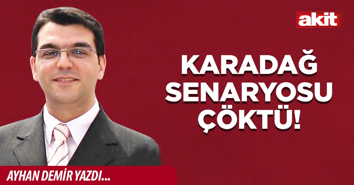 Karadağ senaryosu çöktü!