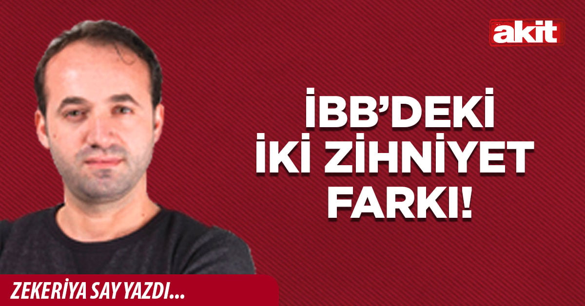 İBB’deki iki zihniyet farkı!