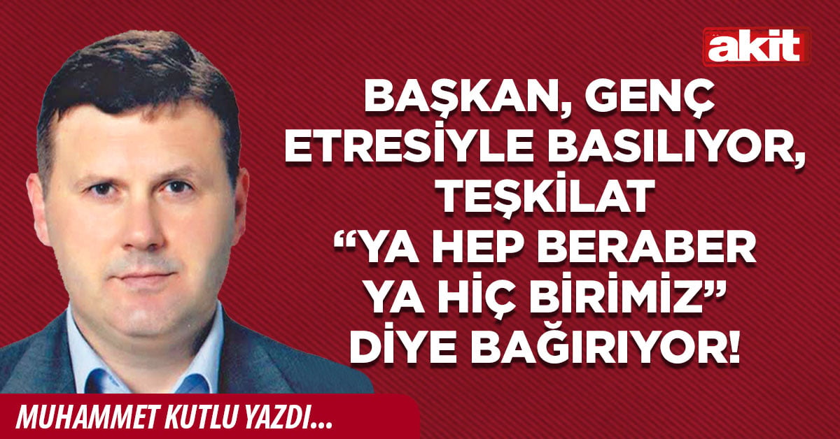 Başkan, genç metresiyle basılıyor, teşkilat “Ya hep beraber ya hiç birimiz” diye bağırıyor!