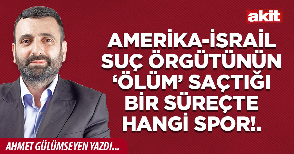 Amerika-İsrail suç örgütünün ‘ölüm’ saçtığı bir süreçte hangi spor!.
