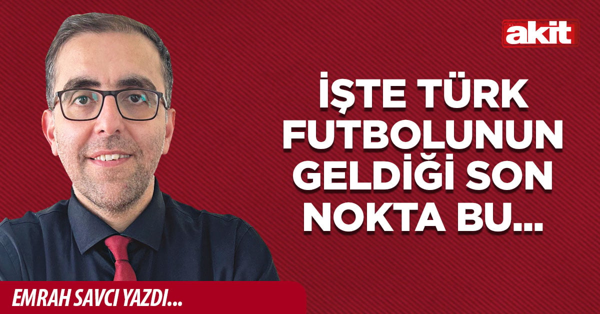 İşte Türk futbolunun geldiği son nokta bu...