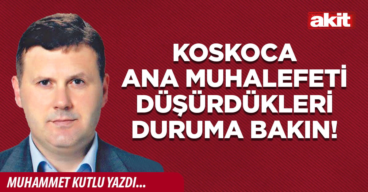 Koskoca ana muhalefeti düşürdükleri duruma bakın!
