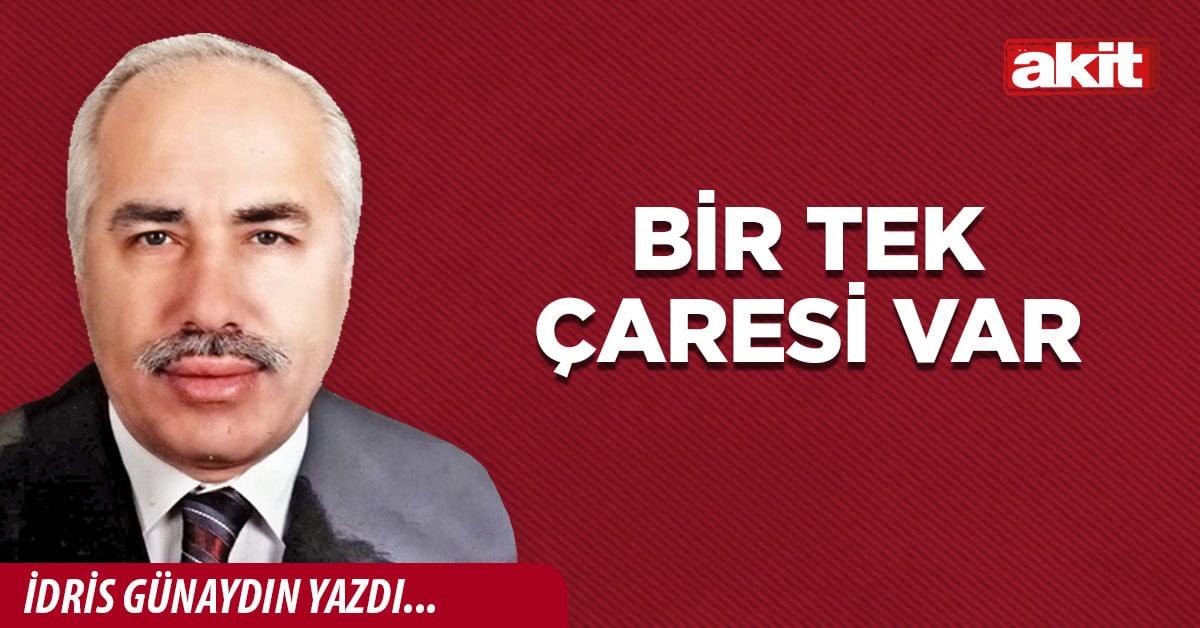 Bir tek çaresi var