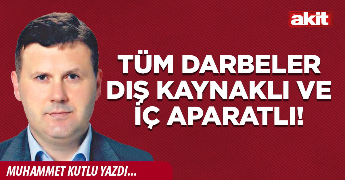 Tüm darbeler dış kaynaklı ve iç aparatlı!