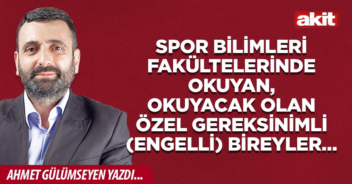 Spor Bilimleri Fakültelerinde okuyan, okuyacak olan özel gereksinimli (engelli) bireyler…