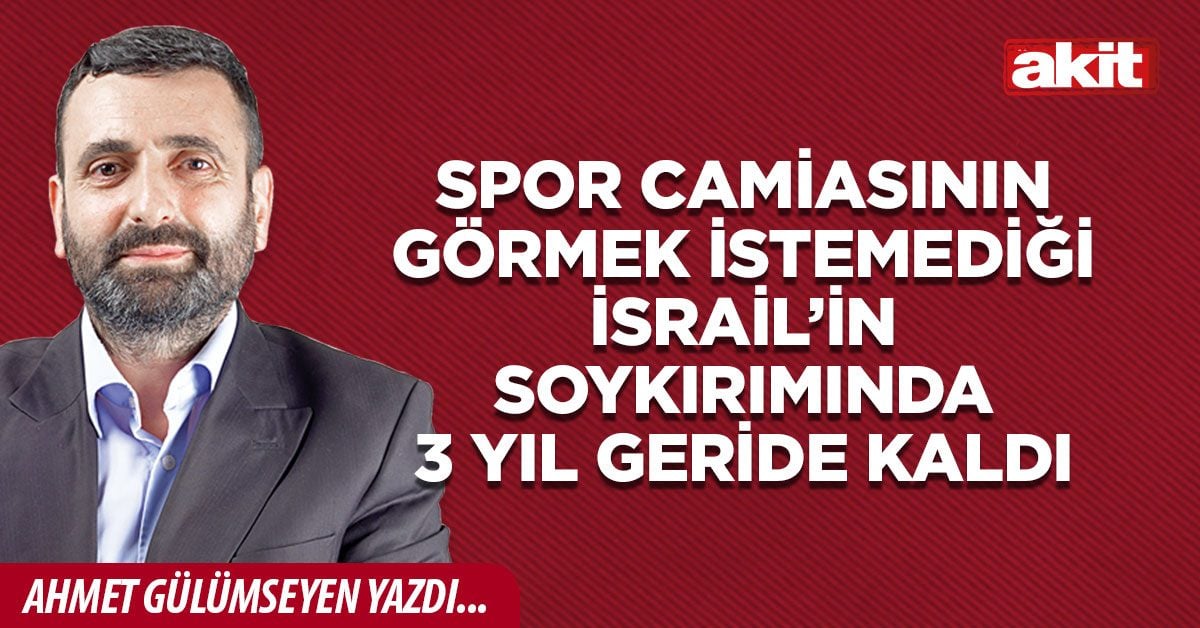Spor camiasının görmek istemediği İsrail’in soykırımında 3 yıl geride kaldı