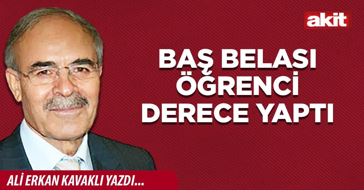 Baş belası öğrenci derece yaptı