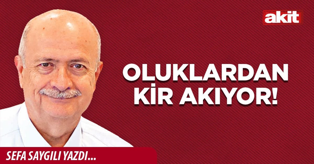 Oluklardan kir akıyor!